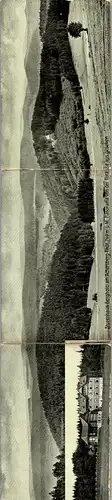 42662 - Deutschland - Adlersberg , Stutenhaus Berghotel , Panorama v. d. Terasse aus gesehen , Panoramakarte - nicht gelaufen 1907