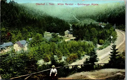42665 - Deutschland - Oberhof , Wilde Geratal , Gehlberger Mühle - gelaufen 1913