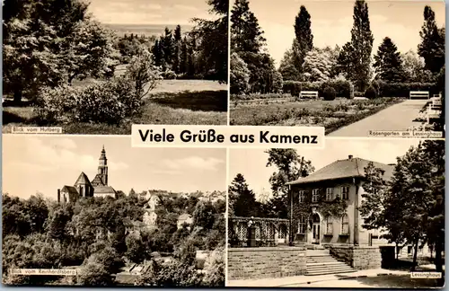 42698 - Deutschland - Kamenz , Blick v. Hutberg , Reinhardsberg , Lessinghaus - gelaufen