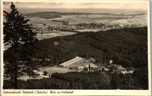 42723 - Deutschland - Neukirch , Lausitz , Blick ins Valtental , Panorama - gelaufen