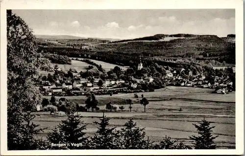 42793 - Deutschland - Bergen , i. Vogtl. , Panorama - gelaufen 1958