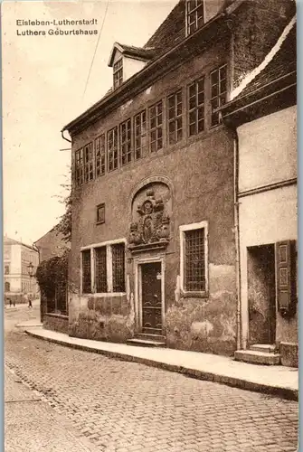 42798 - Deutschland - Eisleben , Lutherstadt , Luthers Geburtshaus - nicht gelaufen