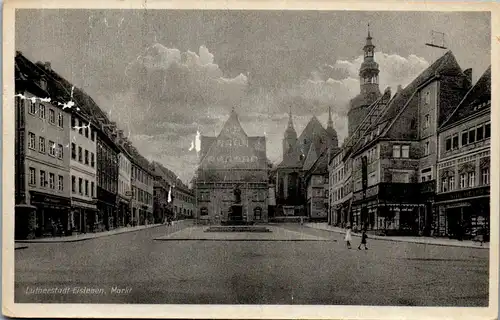 42799 - Deutschland - Eisleben , Lutherstadt , Markt - gelaufen 1954