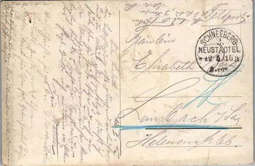 42821 - Künstlerkarte - Spitzenklöpplerinen , Erzgebirge , signiert Rud. Schneider - gelaufen 1915