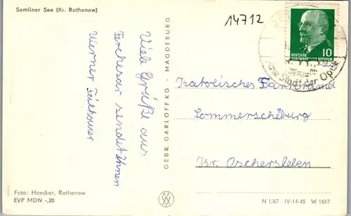 42825 - Deutschland - Semliner See , Kr. Rathenow - gelaufen