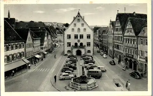42878 - Deutschland - Bad Mergentheim , Marktplatz - gelaufen 1958