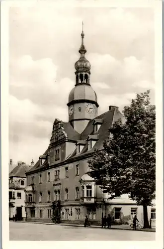 42926 - Deutschland - Borna , Bez. Leipzig , Rathaus - gelaufen 1953