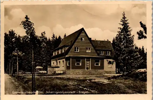 42958 - Deutschland - Johanngeorgenstadt , Erzgebirge , Grenzlandbaude - gelaufen 1942