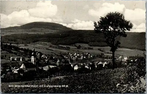 43004 - Deutschland - Bad Brückenau , Stadt mit Dreistelzberg - gelaufen 1960