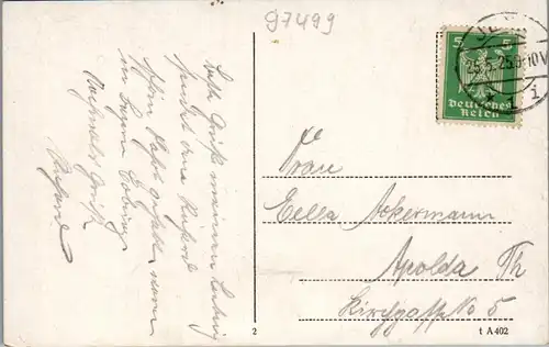 43026 - Deutschland - Falkenstein , Zugang z. Falkenstein , Fränkisch - Thüring. Grenze - gelaufen 1925