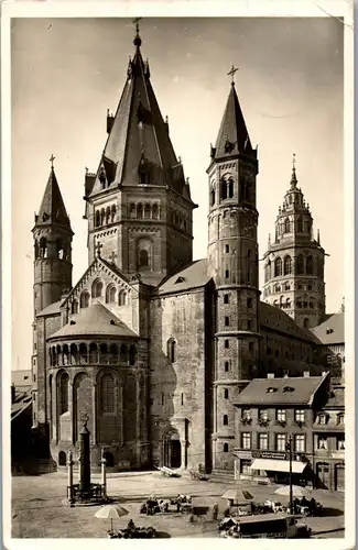 43066 - Deutschland - Mainz , Dom , Blick vom Liebfrauenplatz - gelaufen 1935
