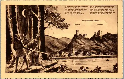 43067 - Künstlerkarte - Sternberg , Liebenstein , Die feindlichen Brüder - nicht gelaufen
