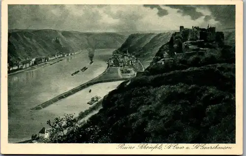 43081 - Deutschland - St. Goarshausen , St. Goar , Ruine Rheinfels - nicht gelaufen