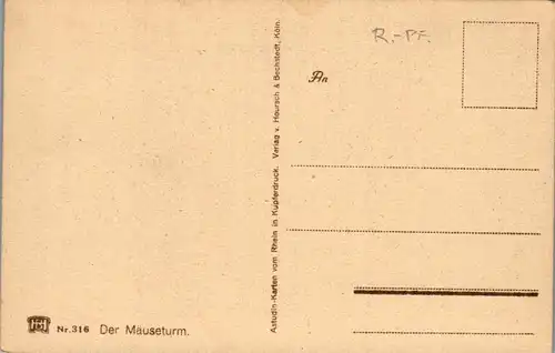 43086 - Deutschland - Mäuseturm , Rhein - nicht gelaufen