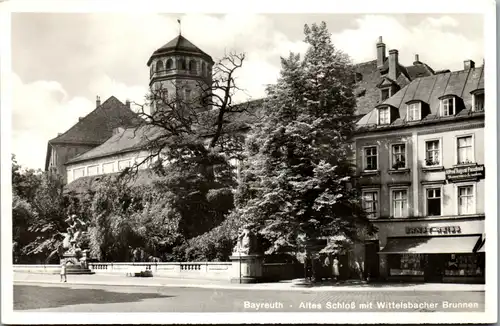 43111 - Deutschland - Bayreuth , Altes Schloß mit Wittelsbacher Brunnen - nicht gelaufen