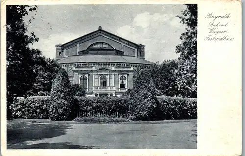 43123 - Deutschland - Bayreuth , Richard Wagner Festspielhaus - gelaufen 1938