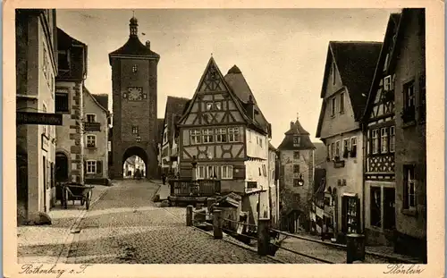 43124 - Deutschland - Rothenburg ob der Tauber , Plönlein - gelaufen 1935