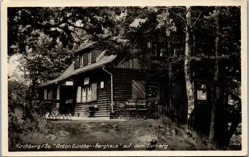 43142 - Deutschland - Kirchberg , Sachsen , Anton Günther Berghaus auf dem Borberg - gelaufen 1953