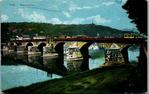 43151 - Deutschland - Trier , Moselbrücke - nicht gelaufen