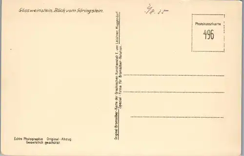 43164 - Deutschland - Gössweinstein , Blick vom Göringstein - nicht gelaufen