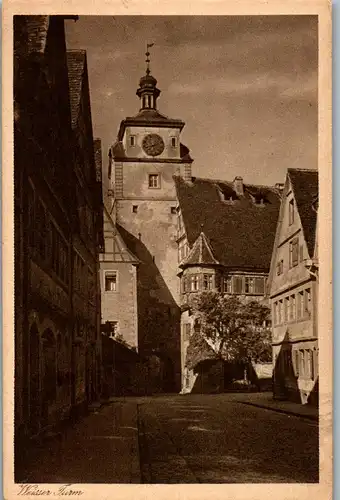 43175 - Deutschland - Rothenburg ob der Tauber , Weißer Turm - nicht gelaufen