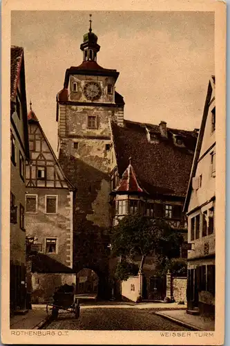43180 - Deutschland - Rothenburg ob der Tauber , Weißer Turm - nicht gelaufen