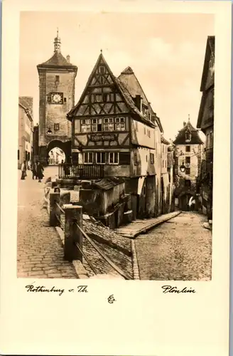 43181 - Deutschland - Rothenburg ob der Tauber , Plönlein - nicht gelaufen