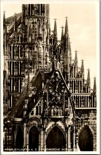 43186 - Deutschland - Nürnberg , Männleinlaufen a. d. Frauenkirche - nicht gelaufen