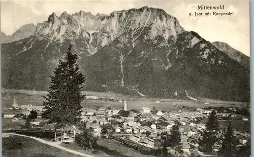 43203 - Deutschland - Mittenwald , a. Isar mit Karwendel - nicht gelaufen