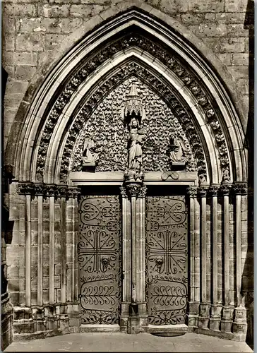 43265 - Deutschland - Marburg Lahn , Elisabethkirche , Westportal - nicht gelaufen