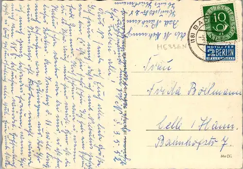 43273 - Deutschland - Bad Nauheim , Straße der großen Hotels - gelaufen 1952