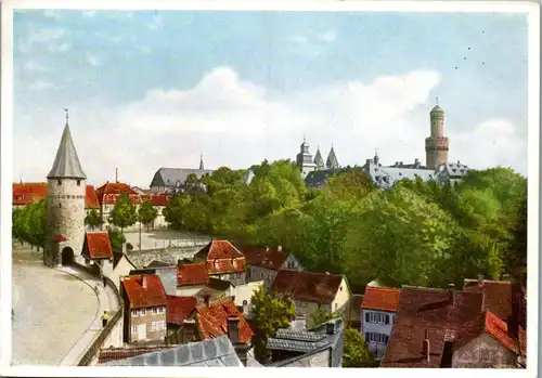 43275 - Deutschland - Bad Homburg , Altstadtbrücke mit Schloß - nicht gelaufen