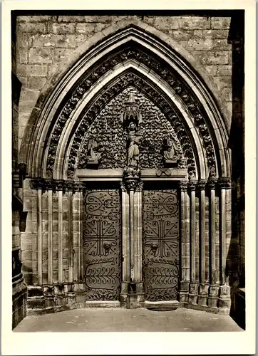 43281 - Deutschland - Marburg Lahn , Elisabethkirche , Westportal - nicht gelaufen