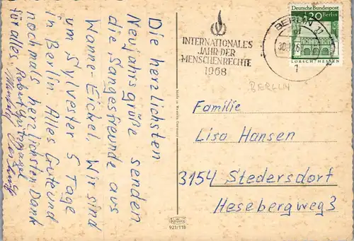 43287 - Deutschland - Berlin , Mehrbildkarte - gelaufen 1968