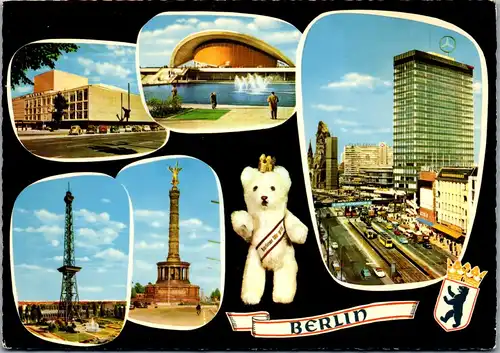 43297 - Deutschland - Berlin , Mehrbildkarte - gelaufen 1968