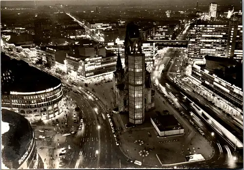 43313 - Deutschland - Berlin , Breitschneidplatz mit Kaiser Wilhelm Gedächtnis Kirche - nicht gelaufen