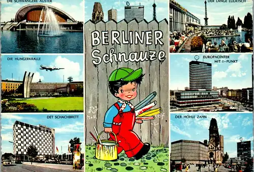 43324 - Deutschland - Berlin , Berliner Schnauze , Mehrbildkarte - nicht gelaufen 1969