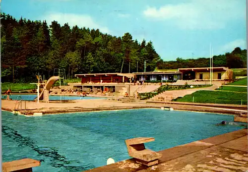 43350 - Deutschland - Sigmaringen , Schwimmbad - gelaufen 1972
