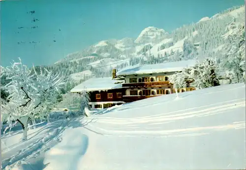 43360 - Deutschland - Bayrischzell , Sanatorium Tannerhof , Wendelstein , Winter , Winterlandschaft - gelaufen 1973