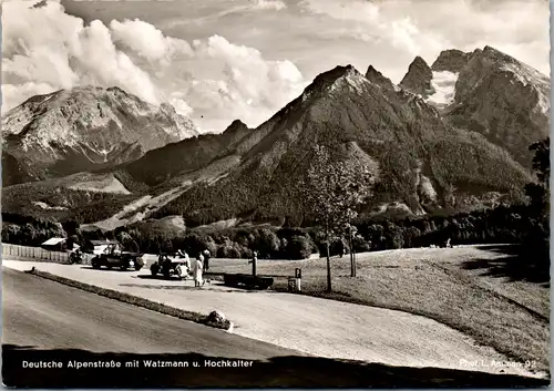 43366 - Deutschland - Berchtesgaden , Deutsche Alpenstraße mit Watzmann u. Hochkar - nicht gelaufen