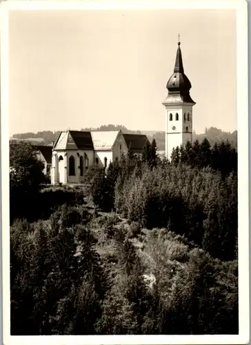 43381 - Deutschland - Rottenbuch , Pfarrkirche , Blick vom Ammertal - nicht gelaufen