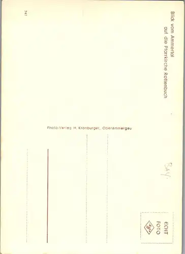 43381 - Deutschland - Rottenbuch , Pfarrkirche , Blick vom Ammertal - nicht gelaufen