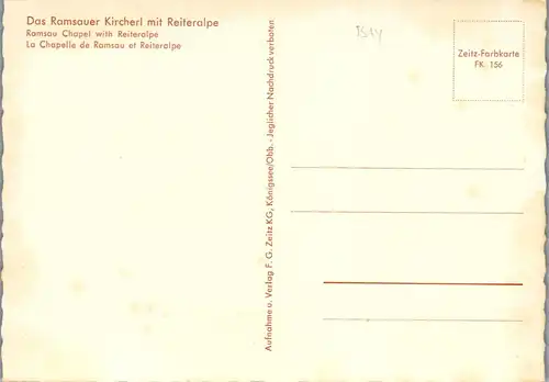 43387 - Deutschland - Ramsau , Kircherl mit Reiteralpe - nicht gelaufen