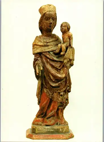 43394 - Skulptur - Neukirchen bei Hl. Blut , Wallfahrtskirche Mariä Geburt , Gnadenbild - nicht gelaufen