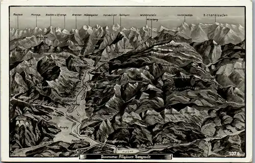 43418 - Deutschland - Oberstdorf , Allgäuer Bergwelt - gelaufen 1936