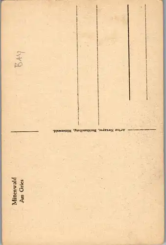 43421 - Deutschland - Mittenwald , Am Gries - nicht gelaufen