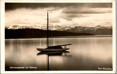 43425 - Deutschland - Starnberger See , Panorama - gelaufen 1954