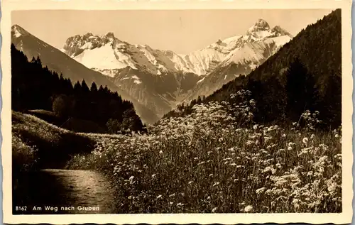 43434 - Deutschland - Oberstdorf , Am Weg nach Gruben - gelaufen 1938