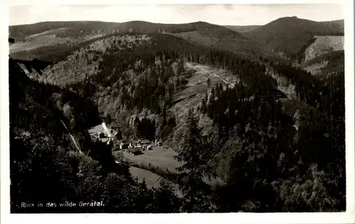 43456 - Deutschland - Geratal , Blick in das wilde Geratal - nicht gelaufen