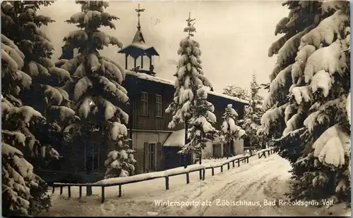 43475 - Deutschland - Bad Reiboldsgrün , Zöbischhaus , Wintersportplatz , Winter , Vogtland - gelaufen 1931